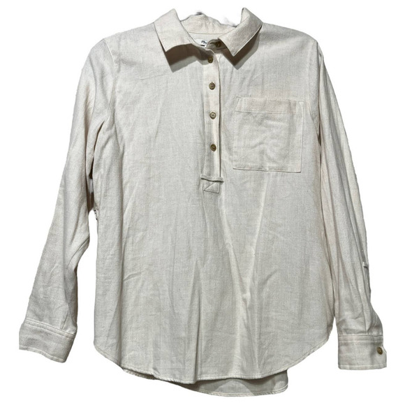 Madewell Flannel Classic EX-Boyfriend Popover Shirt - Picture 2 of 14